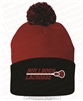 Bulldogs Lacrosse Pom-Pom 12 Inch Knit Beanie