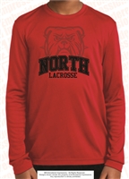 North Bulldog Lacrosse Long Sleeve Dri-Fit Tee