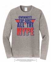 All The Hype Long Sleeves Tee in Athletic Heather