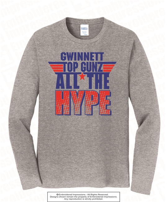 All The Hype Long Sleeves Tee in Athletic Heather