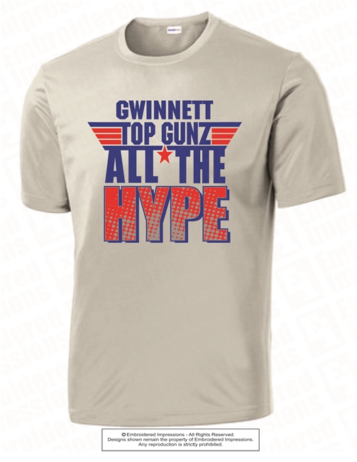 All The Hype Dri-Fit  Tee in Silver