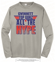 All The Hype Dri-Fit Long Sleeves Tee in Silver