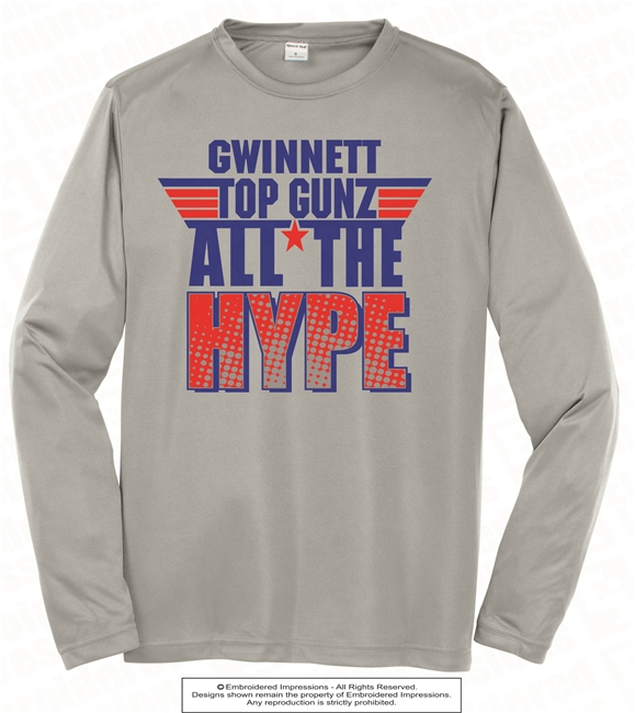 All The Hype Dri-Fit Long Sleeves Tee in Silver