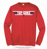 Top Gunz Dri-Fit Long Sleeves in Red