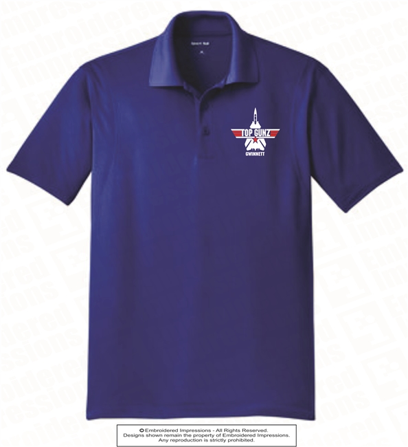 Embroidered Logo Polo in Royal