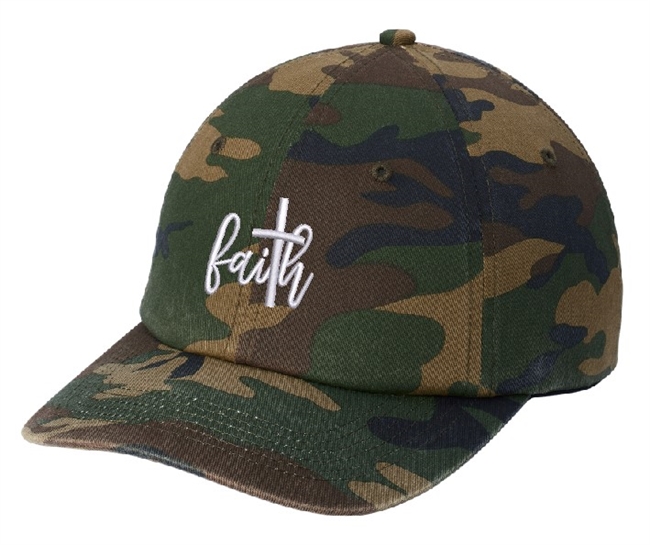 Loopy Script Faith Camo Cap