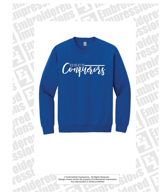 Old Suwanee Conquerors Script Crewneck