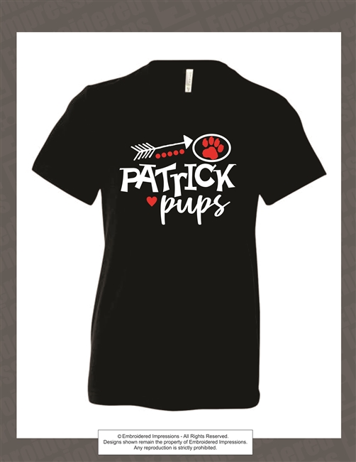 Arrowhead Patrick Pups Tee in  Black