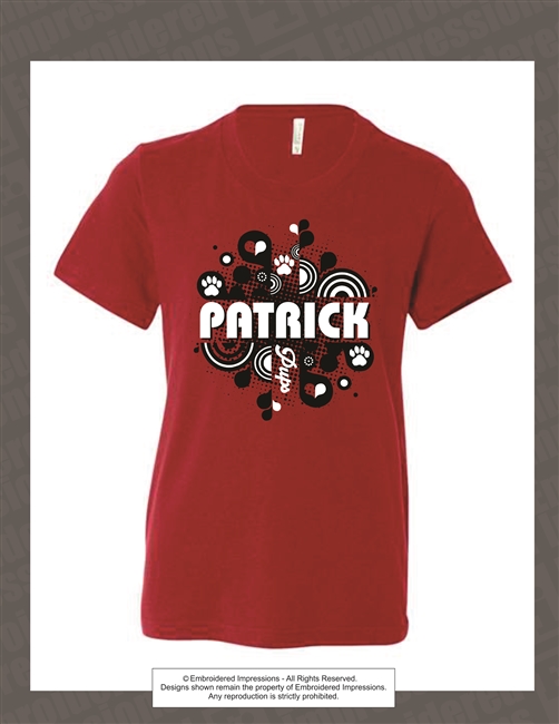 Montaged Images PATRICK Tee in Red