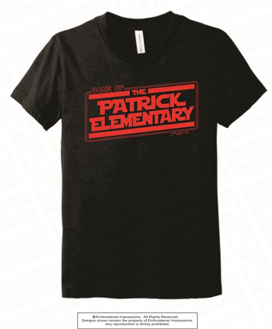 Star Wars Patrick Elementary Tee in Black Heather