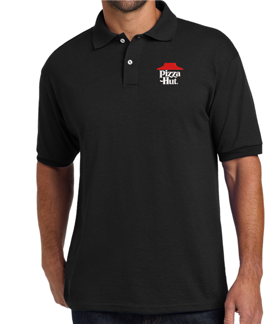 Pizza Hut Hanes Jersey Polo