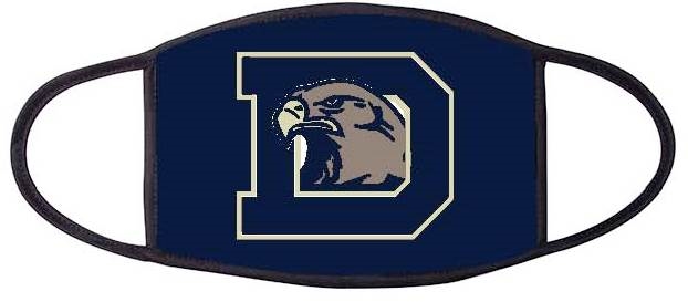 Small Dacula Falcons Three Ply Mask