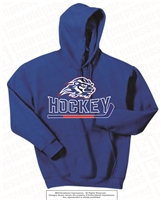 Puff Embroidered Lions HOCKEY Hoodie