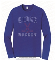 Ridge Hockey Crossed Sticks Long Sleeves