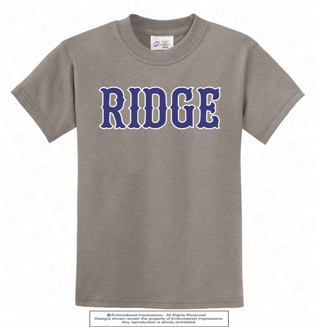 Dual Tone Vinyl Tiffany RIDGE Tee