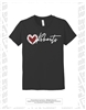 Roberts Elementary Paw Print Heart Tee