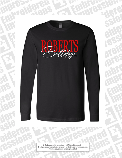 ROBERTS BULLDOGS Combined Font Long Sleeves