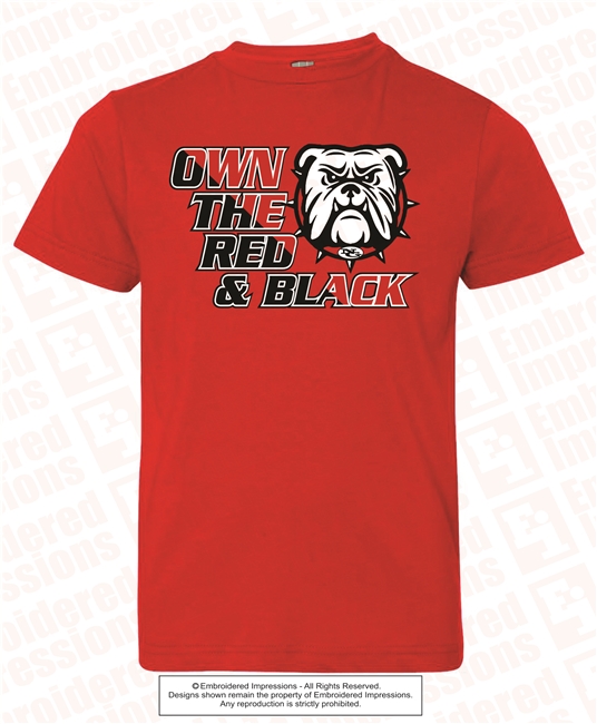 Own the Red & Black Tee in Red