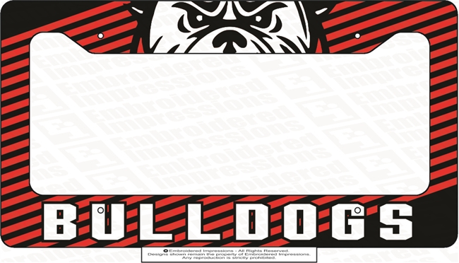 Bulldogs License Plate Cover