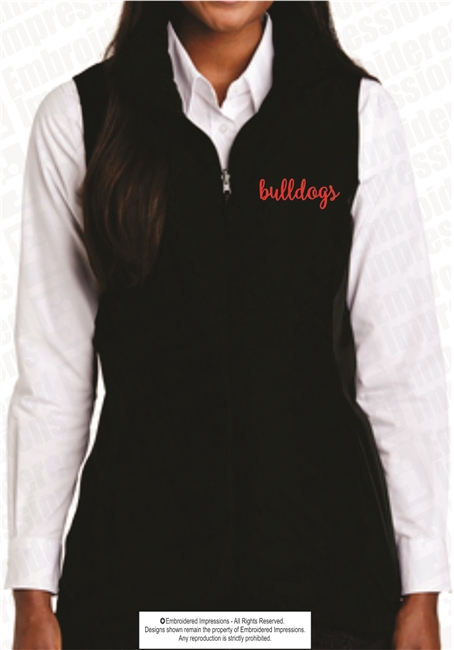 Bulldogs Ladies Puffy Stretch Vest