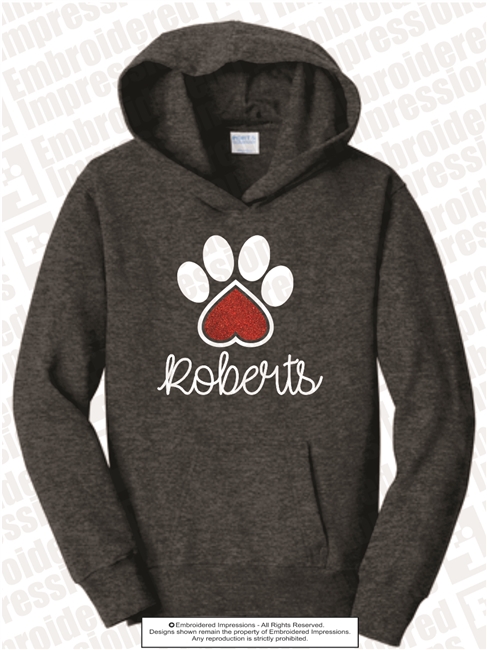 Roberts Heart Paw Hoodie