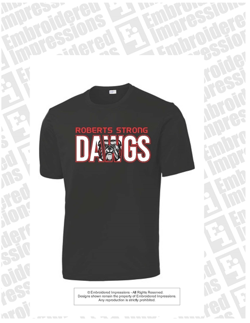 Roberts Strong Dawgs Black Tee