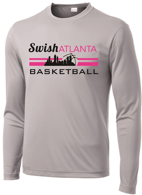 Swish Atlanta Silver Long Sleeve Dri-fit Tee