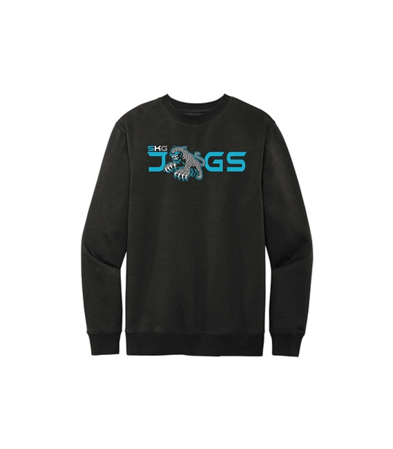 SKG JAGS Poly/Cotton Crewneck Sweatshirt Black