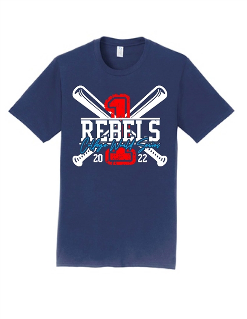 Swayze Crazies Rebels Navy Tee