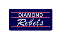 Swayze Crazies Diamond Rebels Metal License Plate