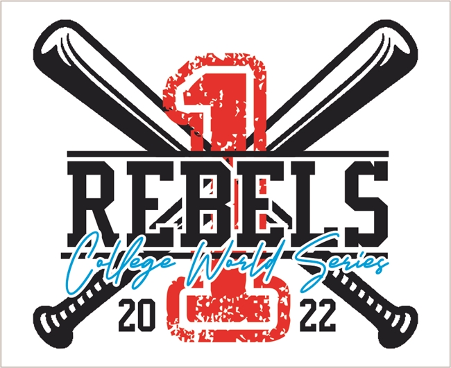 Swayze Crazies Rebels College World Series Sticker