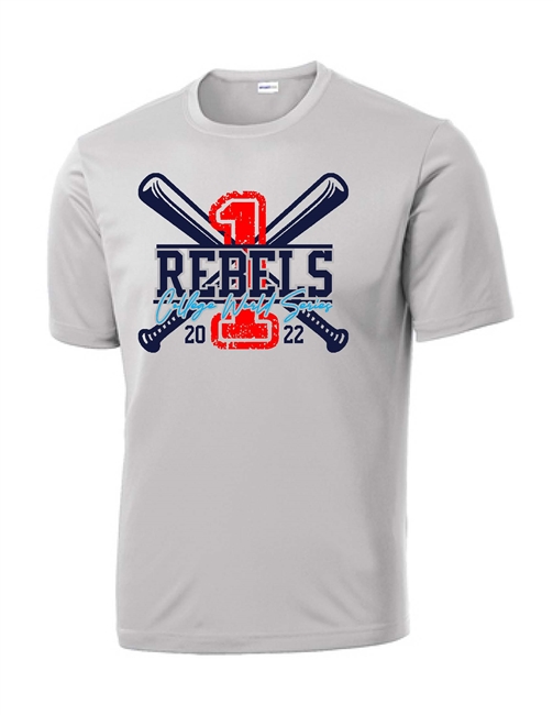 Swayze Crazies Rebels Silver Tee