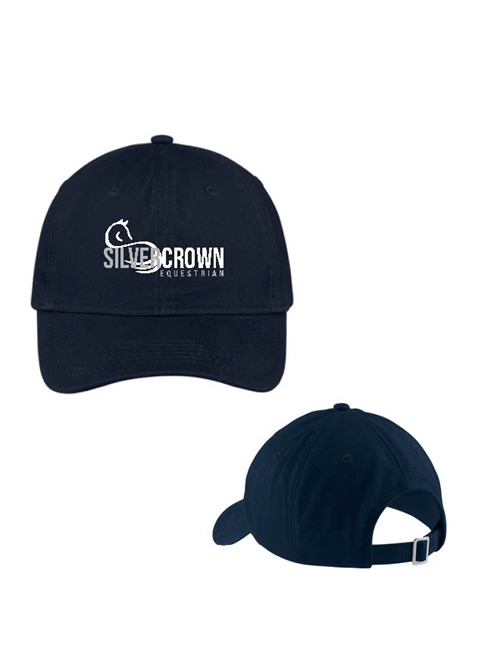 Silvercrown Equestrian Logo Brushed Navy Cap