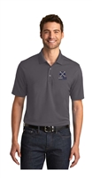 Mens Custom Embroidered Silvercrown Equestrian Logo Polo