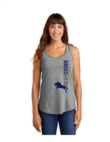 Custom Printed Silvercrown Equestrian Grey and Blue Logo Tank