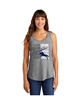 Custom Printed Silvercrown Equestrian Grey and White Logo Tank