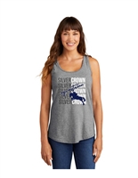 Custom Printed Silvercrown Equestrian Grey and White Logo Tank