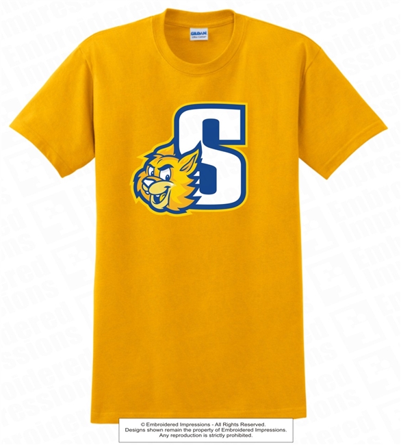 S Bobcats Face Cotton Tee