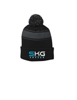 Seckinger Embroidered Pom Pom Beanie