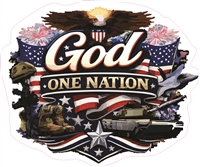 One Nation Under God Sticker