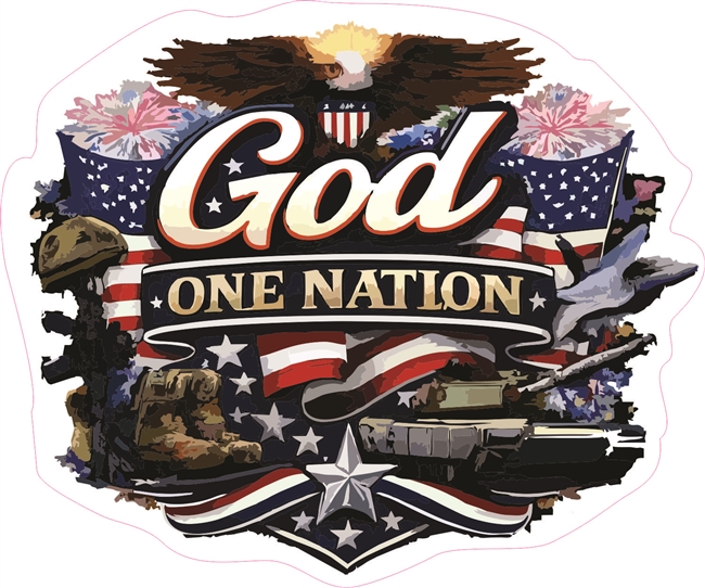 One Nation Under God Sticker