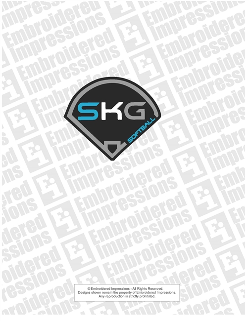 Seckinger SKG Softball Diamond Sticker