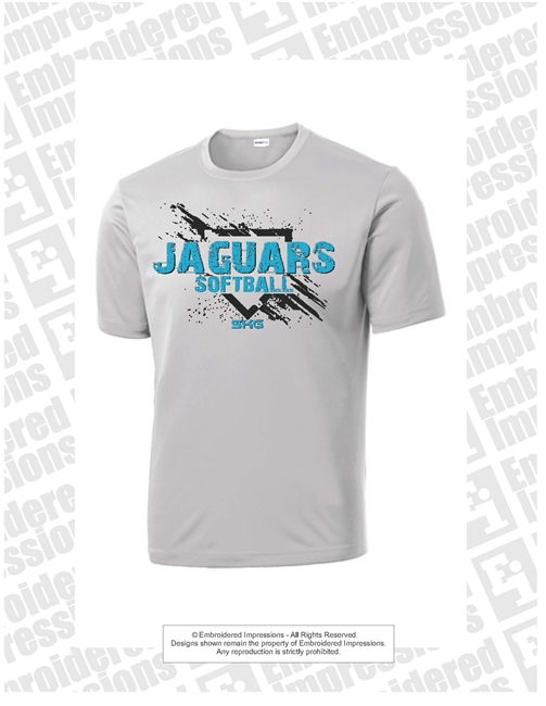 Seckinger Jaguars Softball Dri-Fit Silver Tee