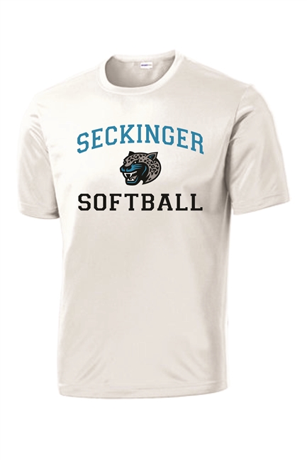 Seckinger Jaguars Softball Dri-Fit White tee