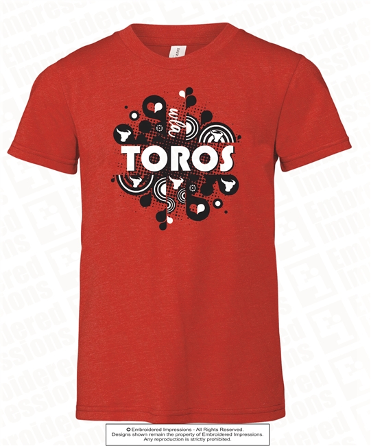 Montaged Toros Images Ringspun Tee