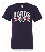 Distressed Toros Design Ringspun Tee