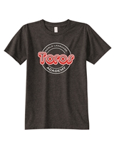 TOROS Retro circle Ringspun Dark Grey Heather Short sleeve Tee