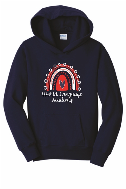 WLA Rainbow Blend Navy Hoodie