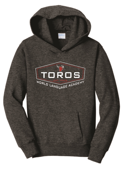 TOROS Ringspun Dark Grey Heather Hoodie