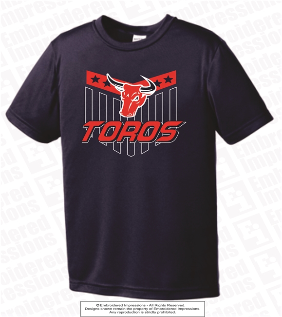 Star Toros Dri-Fit Tee in Navy